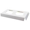 O'Creme Insert Only with White Top and Bottom for Holding 2 Cupcakes (2 of This Insert Fitting in an 8 Inch x 8 Inch Cake Box) - Pack of 200 view 1