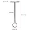 uxcell Ceiling-Mount Bracket, Wardrobe Pipe Bracket, 32mm Dia, Shower Curtain Closet Wardrobe Rod Lever Support Holder Pipe Flange Socket 2pcs(350mm Height) view 2