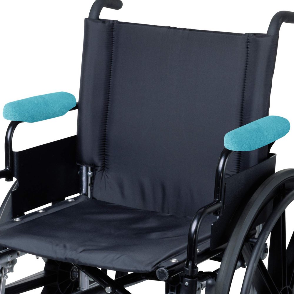 TOMMHANES AMISGUOER Wheelchair Armrest Covers 9" Wheelchair Arm Rest Covers Memory Foam Wheelchair Arm Pads Wheelchair Armrest Pads Washable(WAP9-05N)