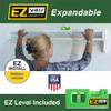 EZ Shelf-Expandable-Closet Shelf (NO Hanging Rod)- 64.3 - 119 -White- Easy Install to 1 Sidewall and Backwall (EZS-SW118-1-1) -Wire Closet Shelving Alternative view 4