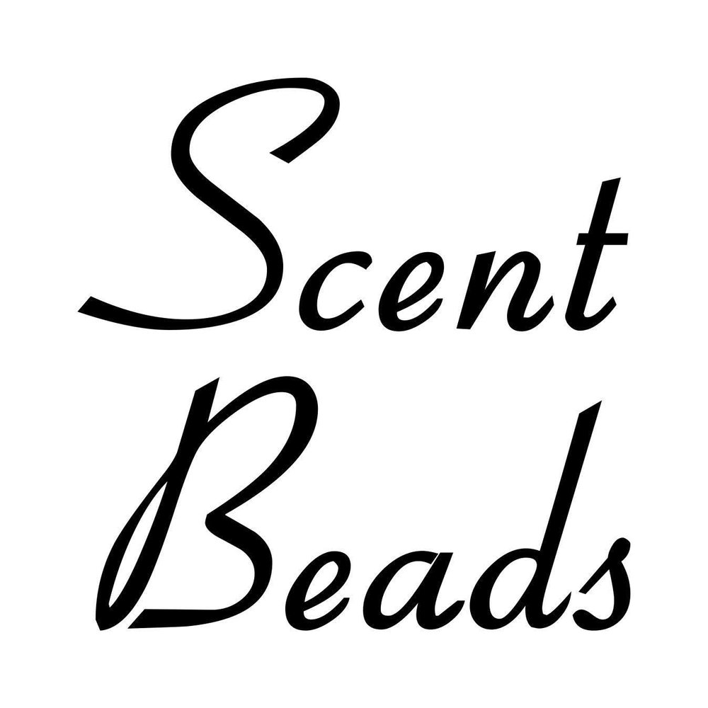 Scent Beads 3.5w x 3.5h Label | Laundry Room Organization | Die Cut Vinyl Decal | Black Retro Font (Sticker Only)