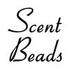 Scent Beads 3.5w x 3.5h Label | Laundry Room Organization | Die Cut Vinyl Decal | Black Retro Font (Sticker Only) view 1