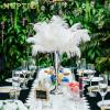 2 Pcs/ Set Tabletop Silver Metal Wedding Flower Trumpet Vase Table Decorative Centerpiece Artificial Flower Arrangements for Anniversary Ceremony Party Birthday Event Aisle Home Decoration view 2