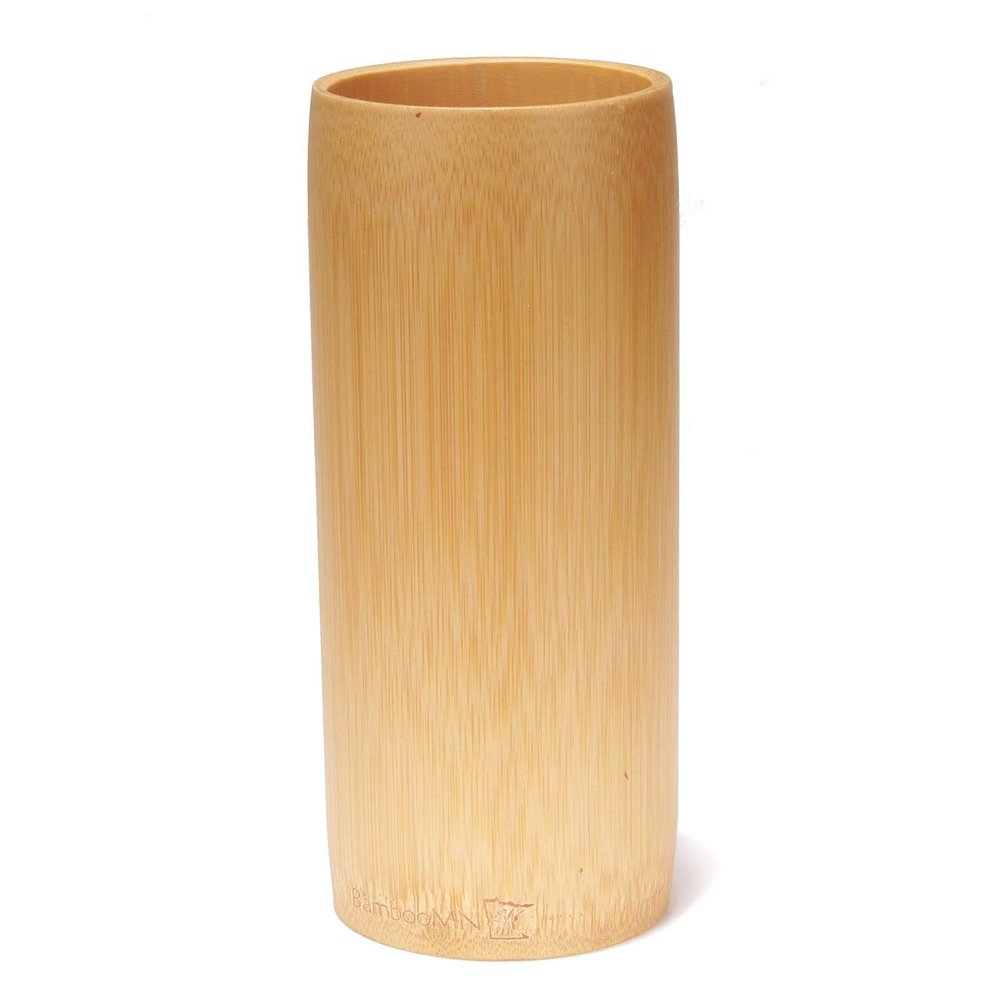 Bamboo Flower Vase/Holder - Carbonized Brown - 8" - 10 Units