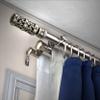 A&F Rod Dcor - Carousel 13/16" Triple Curtain Rod 120-170 inch - Satin Nickel view 2