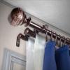 A&F Rod Dcor - Nadeen 13/16" Triple Curtain Rod 48-84 inch - Cocoa view 1