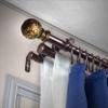 A&F Rod Dcor - Truffle 13/16" Triple Curtain Rod 48-84 inch - Cocoa view 1