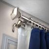 A&F Rod Dcor - Phife 13/16" Triple Curtain Rod 120-170 inch - Satin Nickel view 1