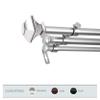 A&F Rod Dcor - Phife 13/16" Triple Curtain Rod 120-170 inch - Satin Nickel view 2