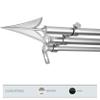 A&F Rod Dcor - Head 13/16" Triple Curtain Rod 66-120 inch - Satin Nickel view 2