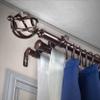 A&F Rod Dcor - Medusa 13/16" Triple Curtain Rod 120-170 inch - Cocoa view 1