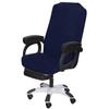 SARAFLORA Office Chair Cover- Large, Navy- Removable Computer Chair Covers for Office Chair with Zipper for Universal Rotating Chair Desk Chair Cover High Back Chairs Seat Washable Protector for Pets view 2