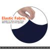 SARAFLORA Office Chair Cover- Large, Navy- Removable Computer Chair Covers for Office Chair with Zipper for Universal Rotating Chair Desk Chair Cover High Back Chairs Seat Washable Protector for Pets view 4