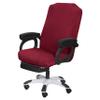 SARAFLORA Office Chair Cover- Large, Burgundy- Removable Computer Chair Cover for Office Chair with Zipper for Universal Rotating Chair Desk Chair Cover High Back Chair Seat Washable Protector for Pet view 1