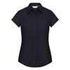 Russell Collection Ladies Cap Sleeve Polycotton Easy Care Fitted Poplin Shirt (4XL) (French Navy) view 1