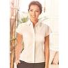Russell Collection Ladies Cap Sleeve Polycotton Easy Care Fitted Poplin Shirt (4XL) (French Navy) view 2