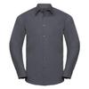 Russell Collection Mens Easy Care Tailored Poplin Shirt (3XL) (Convoy Gray) view 1