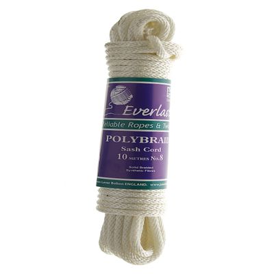 Quality Everlasto Polybraid Polypropylene Sash Cord No.8 (6.5mm) x 10M