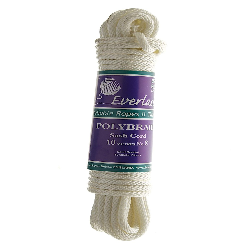 Quality Everlasto Polybraid Polypropylene Sash Cord No.8 (6.5mm) x 10M