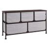 Amazon Basics Extra Wide Fabric 5-Drawer Storage Organizer Unit for Bedroom Closet, Bronze view 4