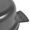 Ambiente SIXT29MO101 Six O'Clock Oval Black Enamel Cast Iron and Lid, 29 x 22 cm view 3