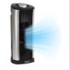 BLACK+DECKER 14-Inch Mini Oscillating Portable Tower Fan, Desk Fan with 2 Speed Settings, Simple Dial Control, Ideal for Desktop or Bedrooms, BFT114, Black/Silver view 1