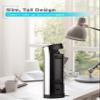 BLACK+DECKER 14-Inch Mini Oscillating Portable Tower Fan, Desk Fan with 2 Speed Settings, Simple Dial Control, Ideal for Desktop or Bedrooms, BFT114, Black/Silver view 2