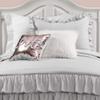 Lush Dcor Lush Decor Allison Ruffle Skirt Bedspread Light Gray Shabby Chic Farmhouse Style Lightweight 2 Piece Set Twin XL, view 3