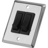 Sea-Dog Double Gang Wall Switch - Stainless Steel view 1