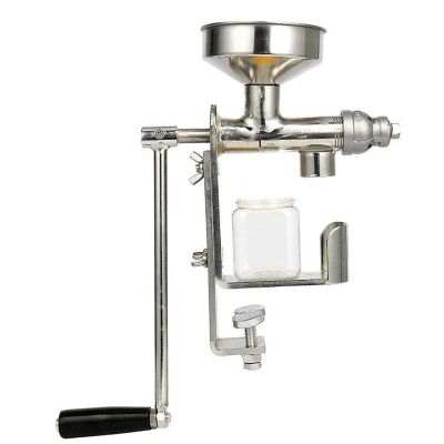 DreamLab Manual Oil Press Machine Household Oil Expeller Extractor 304 Stainless Steel Nut and Seed Peanut