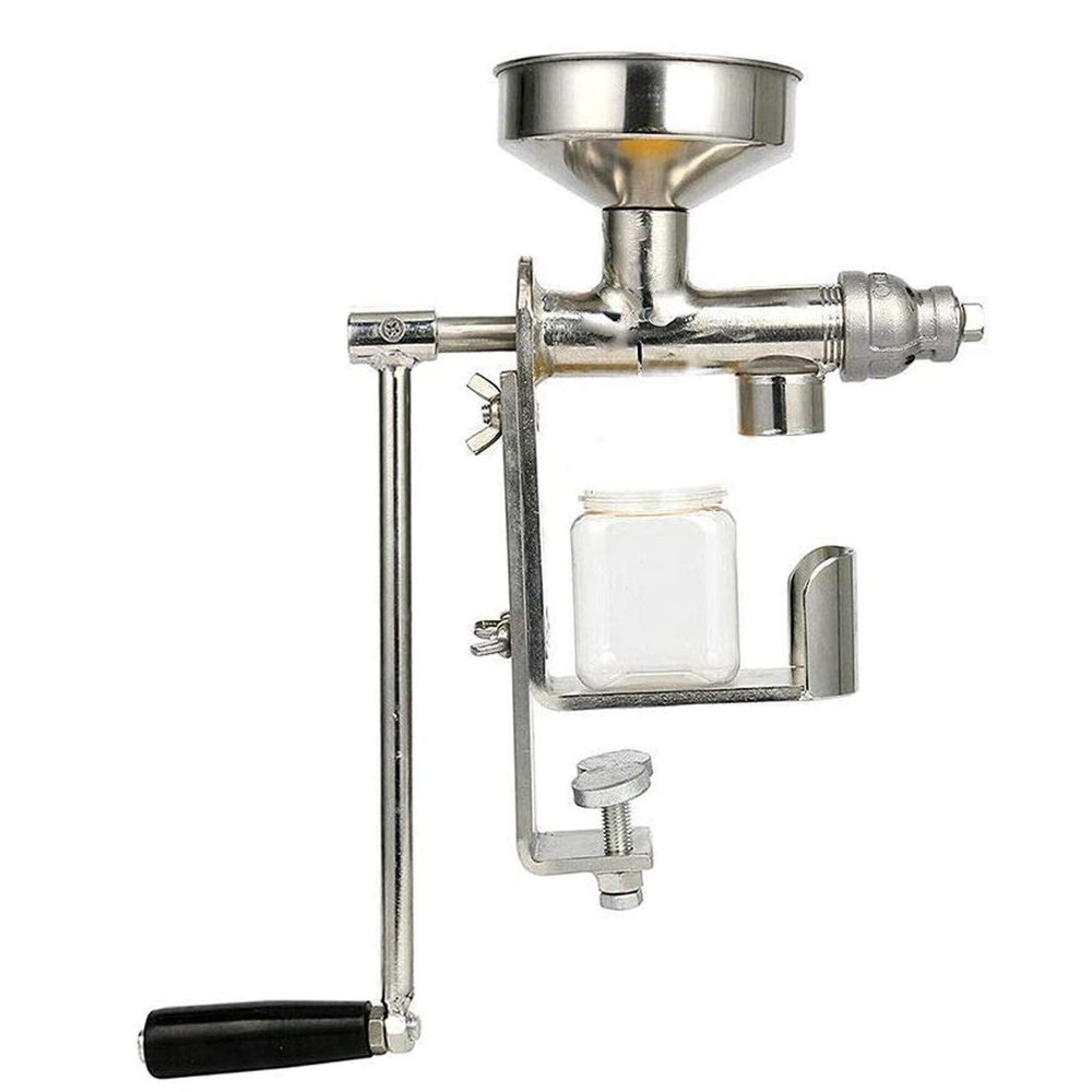 DreamLab Manual Oil Press Machine Household Oil Expeller Extractor 304 Stainless Steel Nut and Seed Peanut