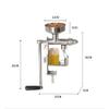 DreamLab Manual Oil Press Machine Household Oil Expeller Extractor 304 Stainless Steel Nut and Seed Peanut view 3