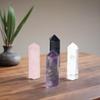 DHYANARSH Metaphysical Healing Dowsing Stone Wands Towers Set of 4 - Amethyst Rose Quartz Rock Crystal Black Tourmaline view 4