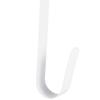 Over Door Wreath Hanger Hook - White 12" Thin Metal Christmas Season Holder view 2