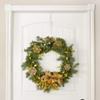 Over Door Wreath Hanger Hook - White 12" Thin Metal Christmas Season Holder view 4