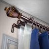 A&F Rod Dcor - Eva 13/16" Triple Curtain Rod 48-84 inch - Cocoa view 1