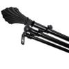 A&F Rod Dcor - Esprit 13/16" Triple Curtain Rod 120-170 inch - Black view 1