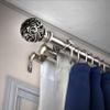 A&F Rod Dcor - Baroque 13/16" Triple Curtain Rod 48-84 inch - Satin Nickel view 1