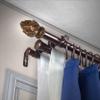A&F Rod Dcor - Sprout 13/16" Triple Curtain Rod 48-84 inch - Cocoa view 2