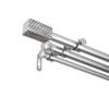 A&F Rod Dcor - Oak 13/16" Triple Curtain Rod 48-84 inch - Satin Nickel view 1