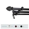 A&F Rod Dcor - Sprout 13/16" Triple Curtain Rod 48-84 inch - Black view 2