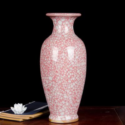 Antique Chinese Vase with Base Porcelain Flower Vase China Ming Style Ceramic Vase Traditional Flower Vase Decorative Artwork Home Decor for Office Study Living Room-b H37cmxd16.5cm