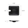 Restaurant Essentials Sixth size slotted cover for polycarbonate food pan, black, comes in each view 2