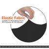 SARAFLORA Office Chair Cover- Large, Black- Removable Computer Cover for with Zipper Universal Rotating Desk High Back Seat Washable Protector Pets view 3