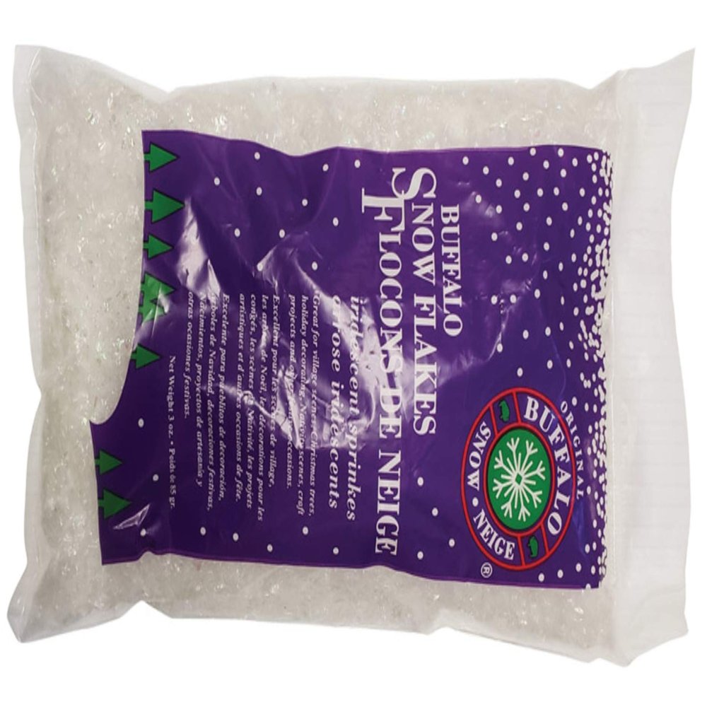 Buffalo Snow Iridescent Flakes Polyethylene 1 pk