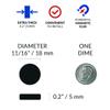 APPLAB Ceramic Round Disk Magnets, Perfect for DIY, Art Projects or Whiteboards & Fridge Organization (0.7") view 2