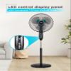BLACK+DECKER 16" Dual Blade Standing Fan with Remote Control, Oscillating Floor Fan with 3 Speeds, Adjustable Height, 90-Degree Oscillation, 30-Degree Tilt, Shut-Off Timer, BFSD116B, Black view 3