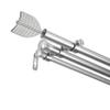 A&F Rod Dcor - Tail 13/16" Triple Curtain Rod 66-120 inch - Satin Nickel view 1