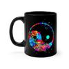 Yin Yang Black Mug - 11 oz, 15 oz view 2