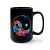 Yin Yang Black Mug - 11 oz, 15 oz view 3
